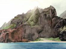 Kauai Artwork by Hawaii Artist Emily Miller - Na Pali 2