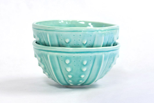 Urchin Rice Bowl - Aquamarine, $50 Set of 2.