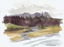 Kauai Artwork by Hawaii Artist Emily Miller - Plein Air at Kealia Lookout