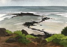 Kauai Artwork by Hawaii Artist Emily Miller - Kealia Reef, Plein Air