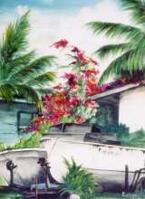 Puhi - Hawaii watercolor by Emily Miller