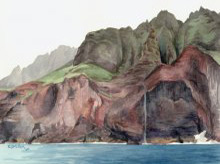 Kauai Artwork by Hawaii Artist Emily Miller - Na Pali 3