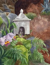 Kauai Artwork by Hawaii Artist Emily Miller - Shrine at Lawai International Center