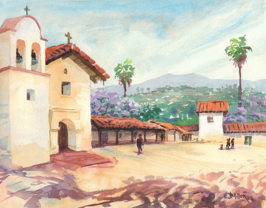 Jacarandas at the Presidio, Santa Barbara, 2025