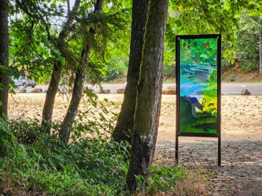  Elks, Wonder Windows -  artwork by Emily Miller