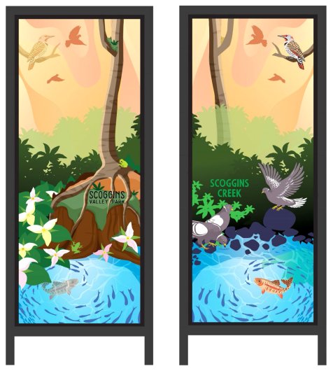  Scoggins Creek, Wonder Windows -  artwork by Emily Miller