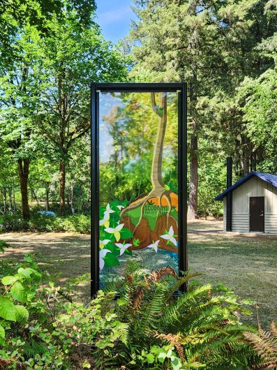 Scoggins Creek, Wonder Windows -  artwork by Emily Miller