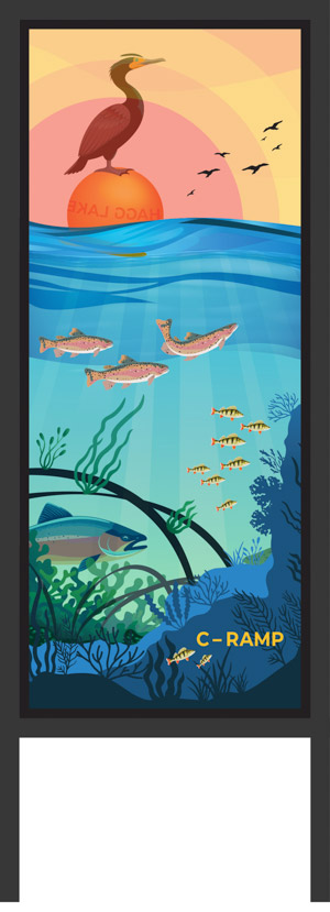  C-Ramp Pier, Wonder Windows -  artwork by Emily Miller