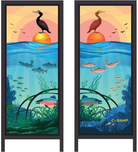  C-Ramp Pier, Wonder Windows -  artwork by Emily Miller
