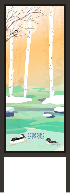  Tanner Creek, Wonder Windows -  artwork by Emily Miller