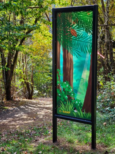  C-Ramp South Trail, Wonder Windows -  artwork by Emily Miller