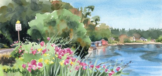 Sweet Peas at Quartermaster Harbor, Vashon Island