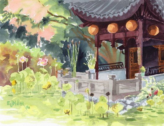 Late Lotus at Mid-Autumn, Lan Su Chinese Garden, $450 