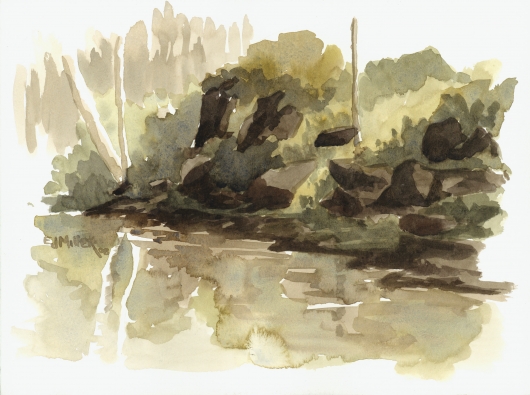 Plein Air at Hoopii River, $150 