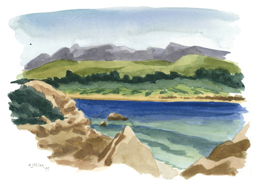 Plein Air at Morro Bay, California, 2009