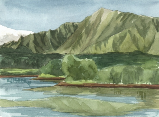 Plein Air at Wailua Reservoir