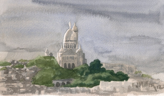 View of Sacre-Coeur, Paris