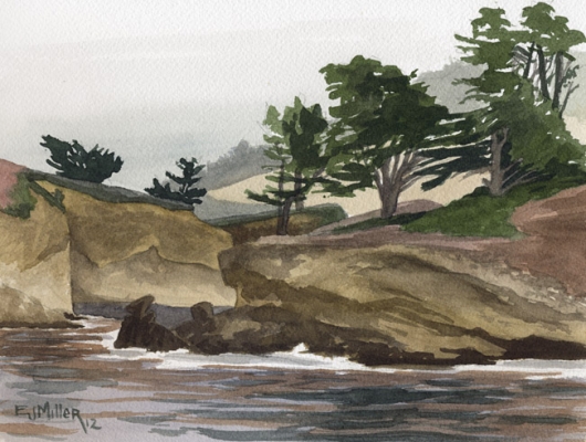 Whaler's Cove - Point Lobos, Monterey, California, California -  artwork by Emily Miller