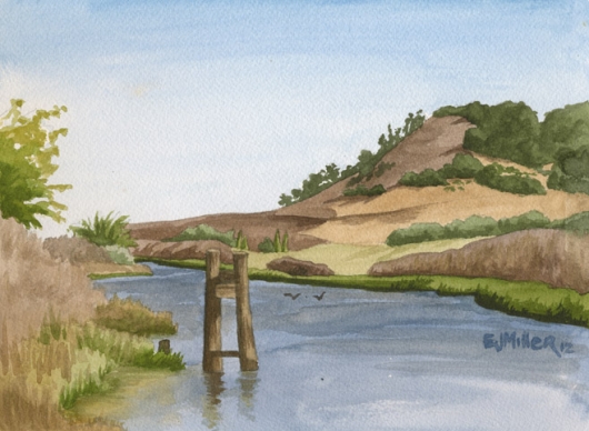 Petaluma River at Steamer Landing Park, 2012