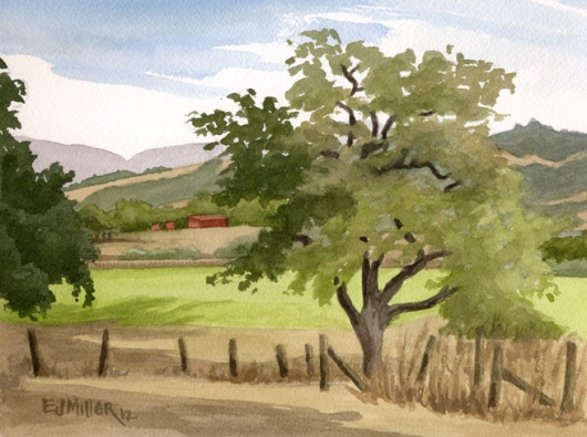 Bartleson Road, Sebastopol, California, California -  artwork by Emily Miller