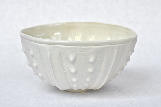 Urchin Rice Bowl - White, Urchin Bowls -  artwork by Emily Miller