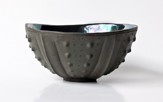  Urchin Rice Bowl - Onyx, Urchin Bowls -  artwork by Emily Miller