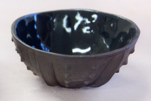 Urchin Rice Bowl - Onyx, Urchin Bowls -  artwork by Emily Miller