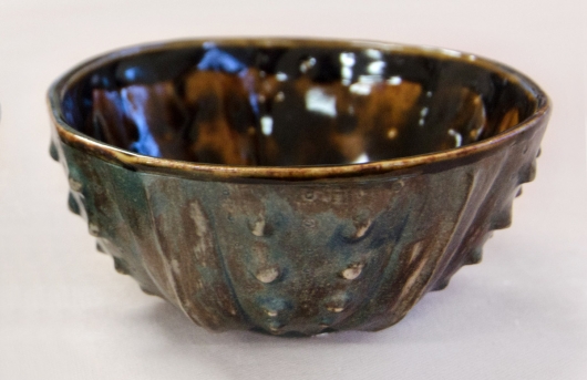 Urchin Rice Bowl - Tortoiseshell, Urchin Bowls -  artwork by Emily Miller