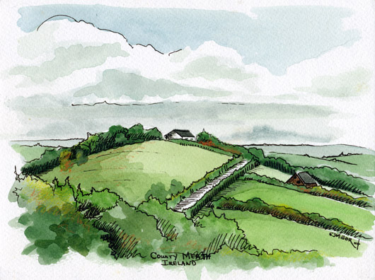 County Meath, Ireland, Ireland & Europe -  artwork by Emily Miller