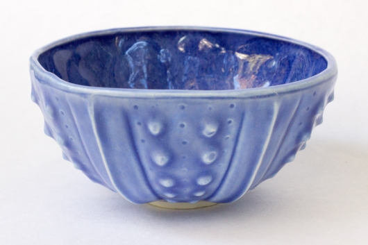 Urchin Rice Bowl - Deep Blue, Urchin Bowls -  artwork by Emily Miller