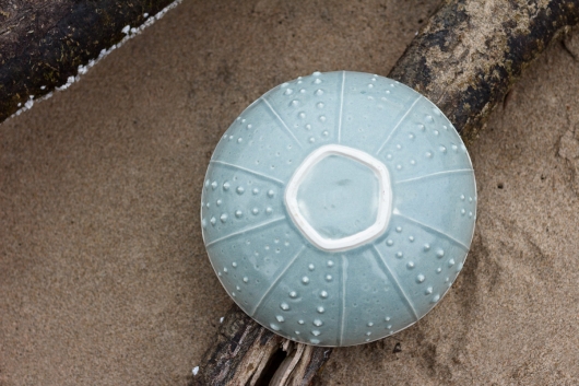  Urchin Mini bowl - aqua, Urchin Bowls -  artwork by Emily Miller