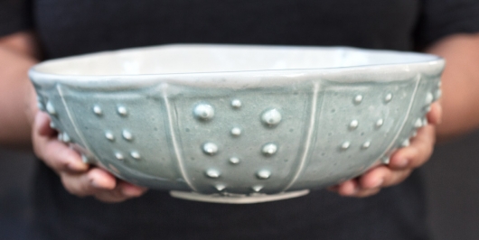  Urchin Rice Bowl - Teal Twilight, Urchin Bowls -  artwork by Emily Miller