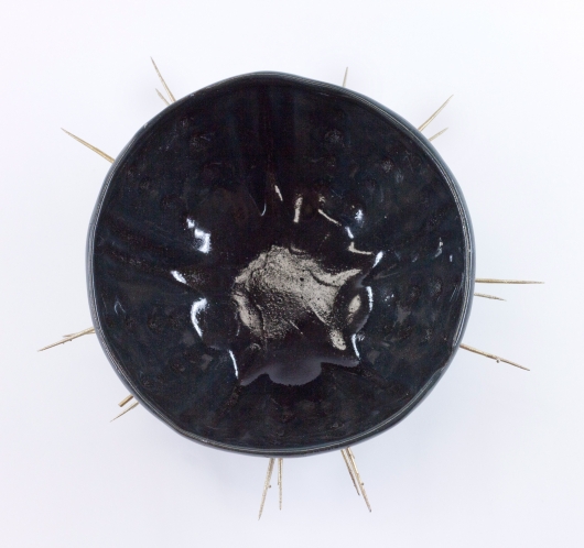  Black Spike urchin bowl, Urchin Bowls -  artwork by Emily Miller