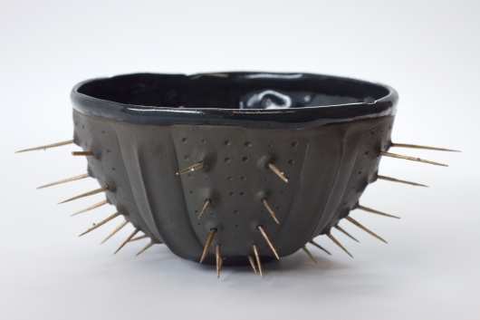 Black Spike urchin bowl