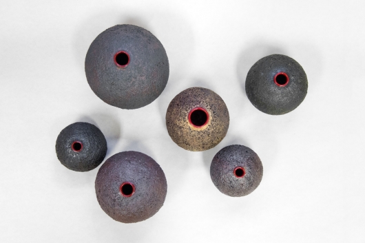  Lava Pots, Ceramics -  artwork by Emily Miller