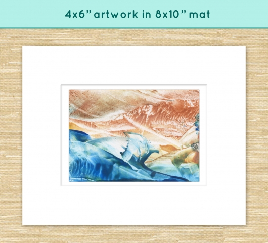  tideline ii, ocean -  artwork by Emily Miller