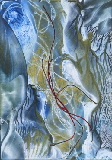 winter stream ii, winter -  artwork by Emily Miller