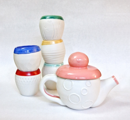  Wanderers Tea Set, Ceramics -  artwork by Emily Miller