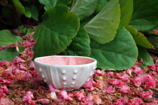  Urchin Rice Bowls, Color Dots set, Urchin Bowls -  artwork by Emily Miller