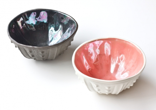  Urchin Rice Bowl - Shell Pink, Urchin Bowls -  artwork by Emily Miller