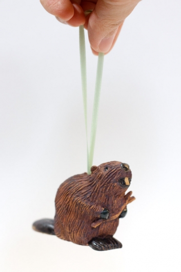 Beaver Family, Menagerie -  artwork by Emily Miller