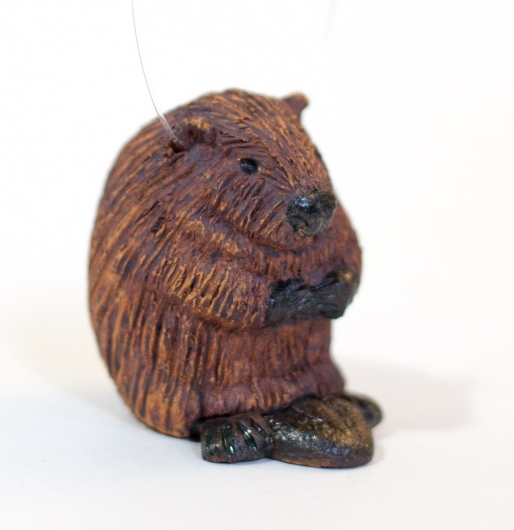 Beaver Family, Menagerie -  artwork by Emily Miller