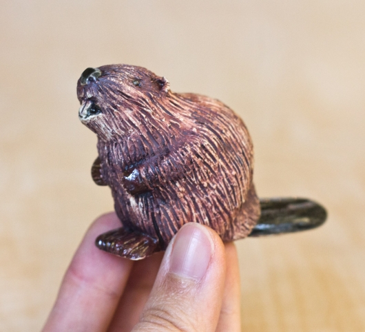 Beaver Family (Mini / Ornament - sitting up), SALE! $20.00 $60.00
