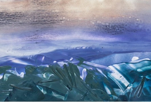  Winter Sky I, cascadia winter - abstract art, contemporary art, painting, landscape artwork by Emily Miller