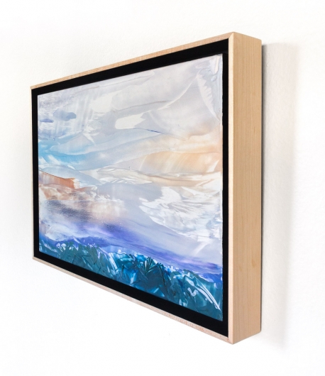  Winter Sky I, cascadia winter - abstract art, contemporary art, painting, landscape artwork by Emily Miller
