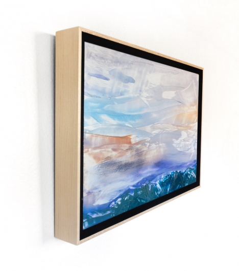  Winter Sky I, cascadia winter - abstract art, contemporary art, painting, landscape artwork by Emily Miller
