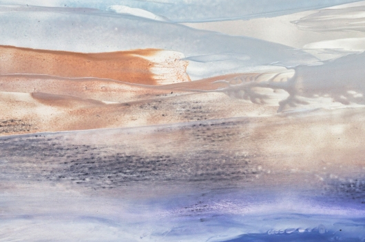  Winter Sky I, cascadia winter - abstract art, contemporary art, painting, landscape artwork by Emily Miller