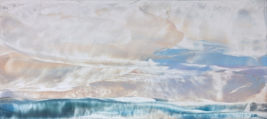  Winter Sky II, cascadia winter - abstract art, contemporary art, painting, landscape artwork by Emily Miller