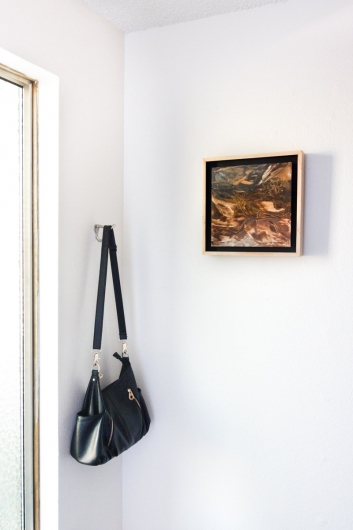  Underfoot III, cascadia winter - abstract art, contemporary art, painting, brown artwork by Emily Miller