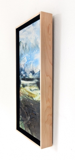  Storm Light, cascadia winter - abstract art, contemporary art, painting, black artwork by Emily Miller